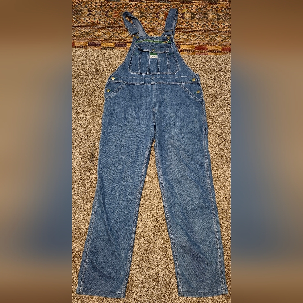 Liberty Men's  Blue Denim Bib Overalls Size Large